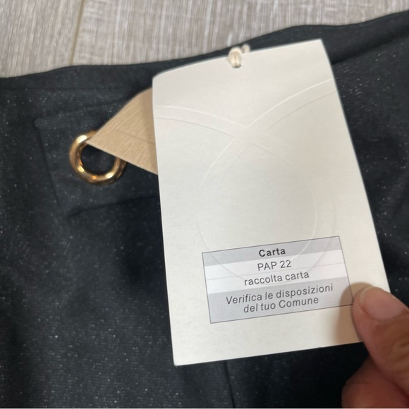 MOTF SHEIN Straight Leg Pant Work Size L black shimmer - Picture 6 of 12